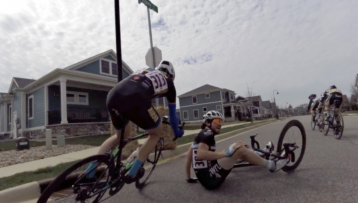 What to do after crashing in a criterium