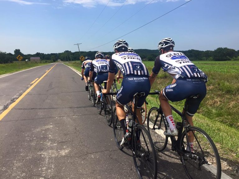 Move Up Cycling Club riders on a group ride